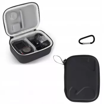 Husă de transport protectoare SUNNYLIFE pentru DJI Osmo Action 3, 4, 5 Pro - carcasă rigidă EVA, antișoc, neagră