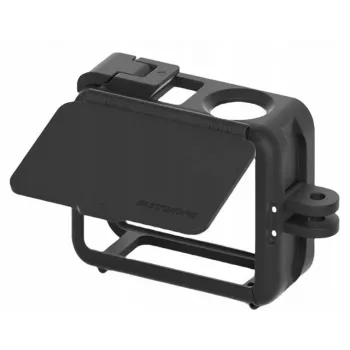 Suport cadru SUNNYLIFE + capac de obiectiv pentru DJI Osmo Action 5 Pro / 4 / 3 - negru