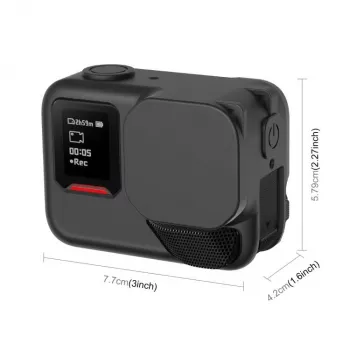 Husă de protecție din silicon PULUZ pentru Insta360 Ace Pro 2 - Negru