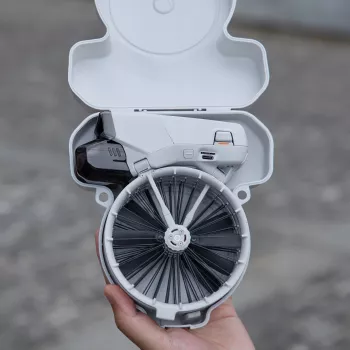 Cutie rigidă de transport SUNNYLIFE pentru drona DJI Flip cu curea de umăr, gri, FP-SN953-GY