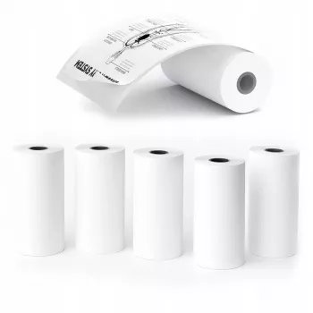 Etichete autoadezive din hârtie albă LOVEINSTANT 5x rolă 3,5m pentru Love Instant X6 / S1 / Phomemo T02 / M02x