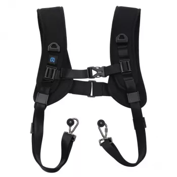 Ham PULUZ Dual Camera pentru 2 camere DSLR, eliberare rapidă, bretele reglabile, negru (PU6002)