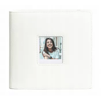 Album foto LOVEINSTANT pentru Polaroid Go – 36 file, 288 fotografii, piele PU albă