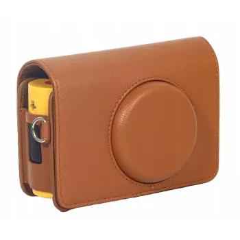 Husă de protecție pentru cameră LOVEINSTANT pentru Kodak Mini Shot 2 / Era MS200 - maro