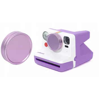 Capac de obiectiv din aluminiu LOVEINSTANT pentru Polaroid Now / Now+ - mov