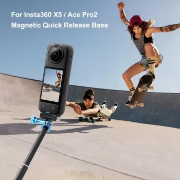 Suport magnetic cu eliberare rapidă PULUZ pentru Insta360 X5 / X4 Air / Ace Pro 2 / PU771B
