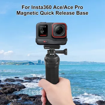 Adaptor suport cu eliberare rapidă PULUZ pentru filet trepied 1/4 inch GoPro la clemă GoPro pentru Insta360 Ace Pro X4/X3/X2/X, DJI Osmo Action, PU965B