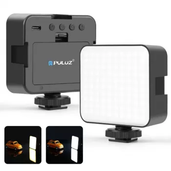 Lampă video LED PULUZ 100 LED-uri 5W Bi-Color 2900-6500K USB-C cu filet de 1/4