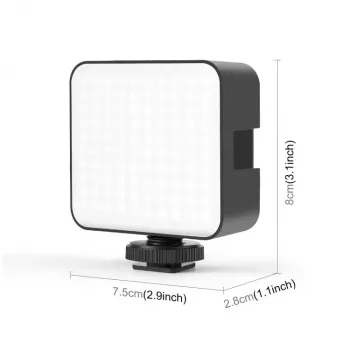Lampă video LED PULUZ 100 LED-uri 5W Bi-Color 2900-6500K USB-C cu filet de 1/4