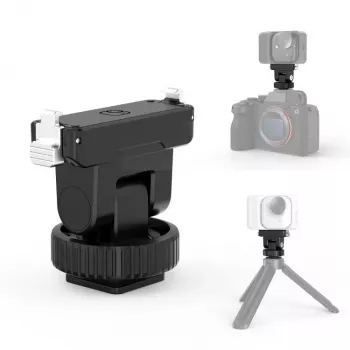 Suport magnetic cu eliberare rapidă PULUZ cu șurub de 1/4 inch și adaptor papuc rece pentru Insta360 GO Ultra, camere de acțiune - PU1073B