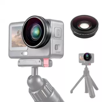 PULUZ Obiectiv wide angle FOV Boost 185° pentru DJI Osmo Action 6 / sticlă HD / PU1103