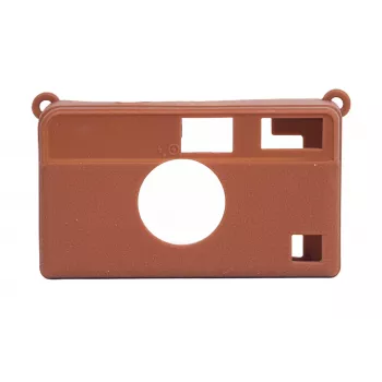 LOVEINSTANT Silicone Protective Case for Kodak Ektar H35 H35N Ultra F9 - Brown