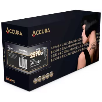 ACCURA Cartuș toner compatibil pentru Brother TN-2590XL randament ridicat Negru