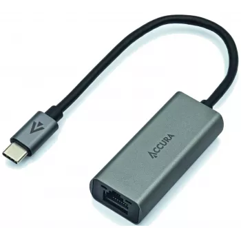 Adaptor ACCURA USB-C la RJ45 Gigabit Ethernet, Space Gray