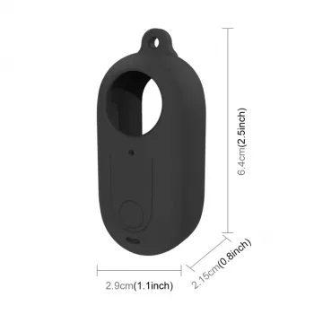 PULUZ Husă de protecție din silicon cu capac pentru obiectiv pentru Insta360 GO 3 – Negru