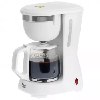 Cafetieră cu filtru Adler AD 4381, 600 W, alb