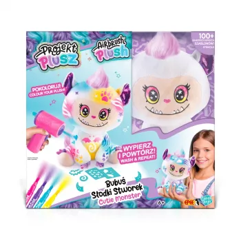 Set creativ EPEE Projekt Plusz - Bubuś Sweet Monster cu aerograf electronic