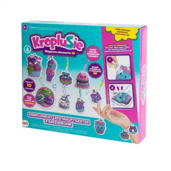 Set creativ de plastilină de modelat EPEE Kroplusie cu accesorii - mâncare și deserturi de jucărie