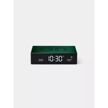 Ceas deșteptător digital Lexon Flip Premium verde închis LR152DG1