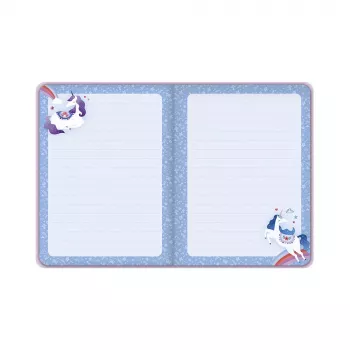 Caiet Janod Unicorn Dreamland cu bandă elastică, 6+