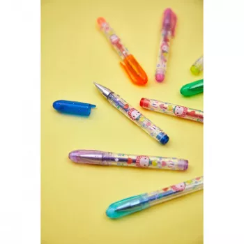 Set de pixuri cu gel Janod Mini 8 culori Fruity Cuties 6+