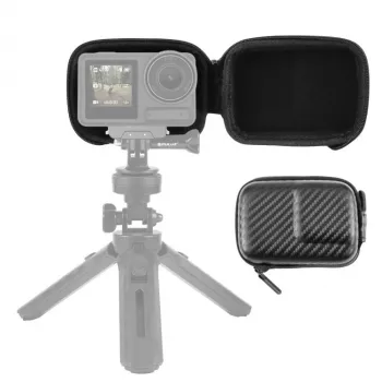 Carcasă rigidă de protecție PULUZ pentru DJI Osmo Action 4 / Action 3 - neagră (PU946B)