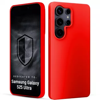 Husă 3mk Hardy Mellow pentru Samsung Galaxy S25 Ultra, roșie