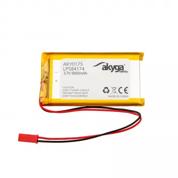 Akyga AKY0157 LP584174 acumulator Li-Po 3,7 V 1800 mAh, PCM, JST 2,54 2 pini, 150 mm
