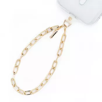 Crong Phone Charm șnur cu ancora auriu