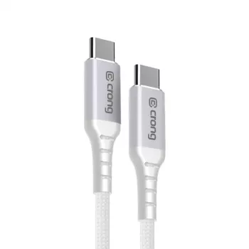 Crong Armor Link cablu USB-C la USB-C 100W PD 5A 200cm alb