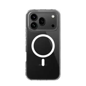Husă magnetică Crong Hybrid Clear pentru Honor 600 Pro 5G, compatibilă MagSafe, transparentă