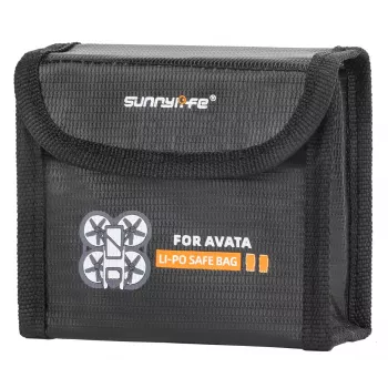 Husă de protecție SUNNYLIFE pentru 2x acumulatori DJI Avata - carcasă rigidă EVA, neagră