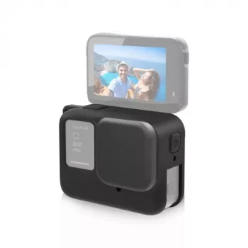 Husă de protecție din silicon PULUZ cu capac de obiectiv pentru Insta360 Ace Pro, neagră