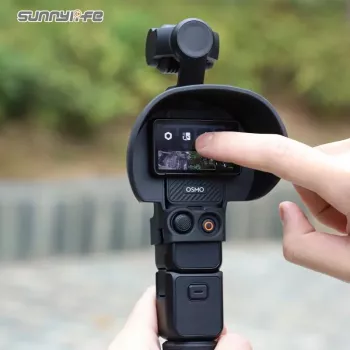 Parasolar și protecție pentru ecranul LCD SUNNYLIFE pentru DJI Osmo Pocket 3 - negru
