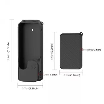 Husă de protecție din silicon PULUZ pentru DJI Osmo Pocket 3 - neagră