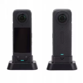 Mini trepied SUNNYLIFE pentru camera de acțiune Insta360 X4 - negru, trepied pliabil de masă cu șurub 1/4 inch-20, picioare din cauciuc antiderapant, compact și portabil