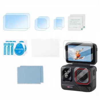 Kit de protecție SUNNYLIFE 6x protector obiectiv + 2x protector ecran pentru camera Insta360 Ace Pro 2 BHM917