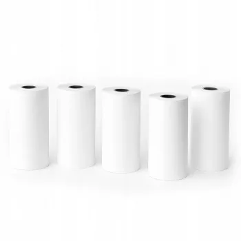 LOVEINSTANT White Thermal Paper Roll 53mm x 6.5m 5-Pack for Love Instant X6/S1, Phomemo T02/M02x