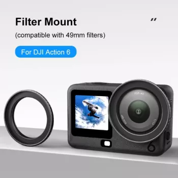 Suport adaptor pentru filtre PULUZ 49mm pentru DJI Osmo Action 6