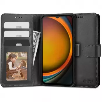 Husă portofel Tech-Protect pentru Samsung Galaxy Xcover 7, neagră