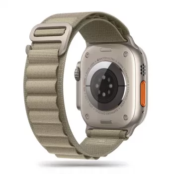 TECH-PROTECT NYLON PRO Apple Watch 6 / 7 / 8 / 9 / 10 / SE / Ultra 1 / 2 (44 / 45 / 46 / 49 mm) titan/oliv