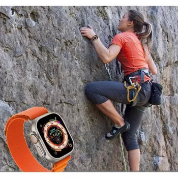 TECH-PROTECT NYLON PRO Apple Watch 6 / 7 / 8 / 9 / 10 / SE / Ultra 1 / 2 (44 / 45 / 46 / 49 mm) titan/oliv