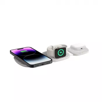 Tech-Protect QI15W-A32 3IN1 suport de încărcare wireless MagSafe gri