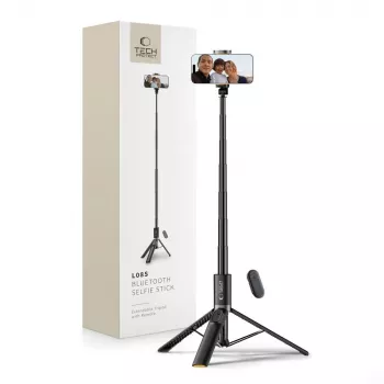 Baston selfie cu trepied Tech-Protect L08S negru