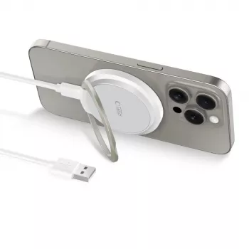 Tech-Protect QI15W-A33 încărcător wireless MagSafe 15W alb