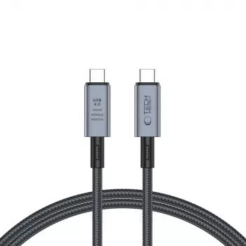 TECH-PROTECT ULTRABOOST MAX cablu USB 4.0 8K 40Gbps Type-C PD240W 100cm gri