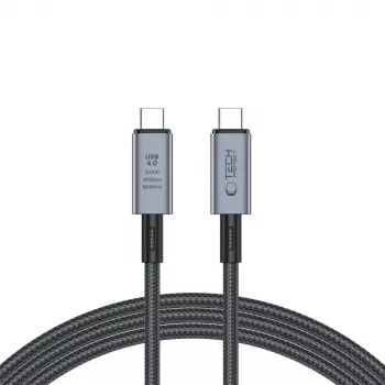 TECH-PROTECT ULTRABOOST MAX cablu USB 4.0 8K 40Gbps Type-C PD240W 200cm gri