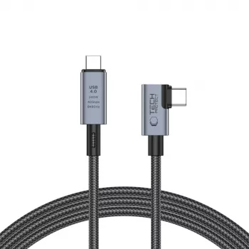 TECH-PROTECT ULTRABOOST MAX „L” cablu USB 4.0 8K 40Gbps USB-C PD 240W 150cm gri