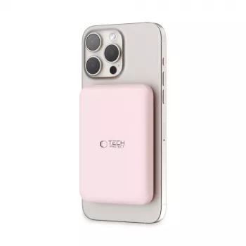 TECH-PROTECT PB10 LIFEMAG MagSafe power bank 5000mAh roz