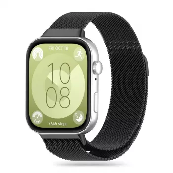 TECH-PROTECT Milanese Loop curea pentru Huawei Watch Fit 3 - negru